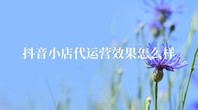 抖音小店代运营_商家抖音代运营_专业的抖音小店代运营