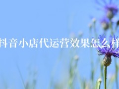 抖音小店代运营效果怎么样